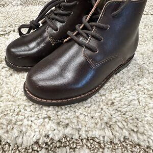 Janie and Jack Brown Leather Boots Classic Style
